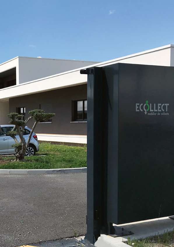 Entrée et bâtiment ECOLLECT au Thor