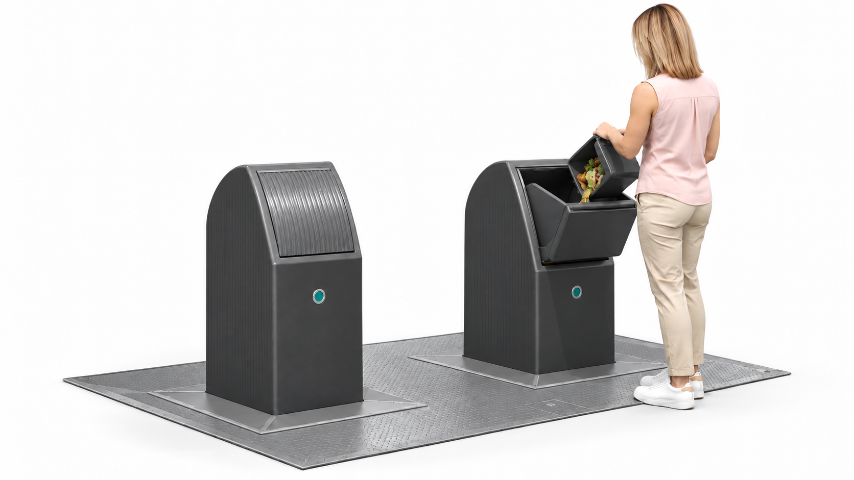 ECOBAC 1500 ECOLLECT – équipement de collecte en situation d’utilisation
