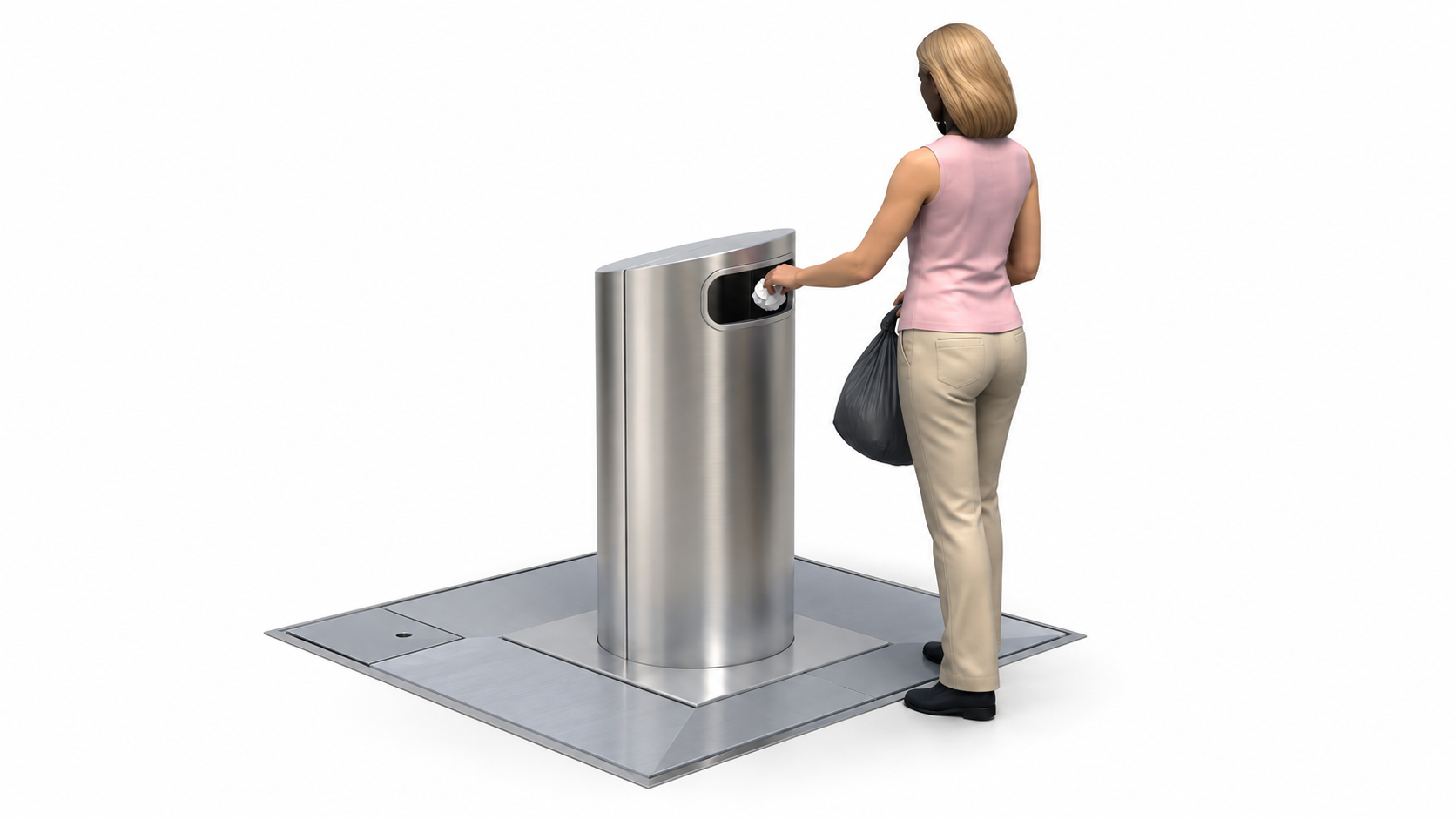 ECOBAC 750 ECOLLECT – équipement de collecte en situation d’utilisation