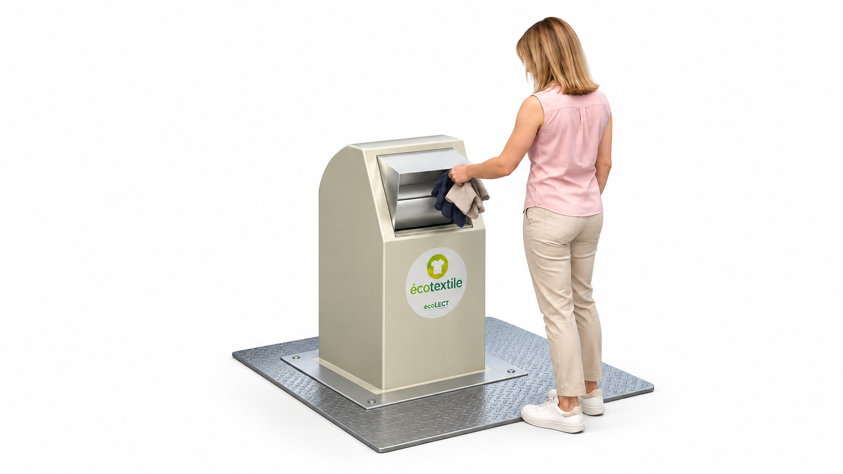 ECOTISSUS ECOLLECT – équipement de collecte en situation d’utilisation